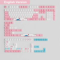 Akko Capuchons de touches Ansi ISO personnalisés en toutes langues Capuchons de touches à sublimation de couleur cerise Impression OEM Capuchons de touches avec logo d'application