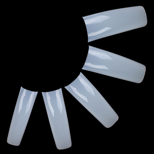 NADECO Embouts d'ongles professionnels pour extension française, demi-couverture, forme carrée, pour <span class=keywords><strong>manucure</strong></span> carrée ou cercueil - Product Image 3