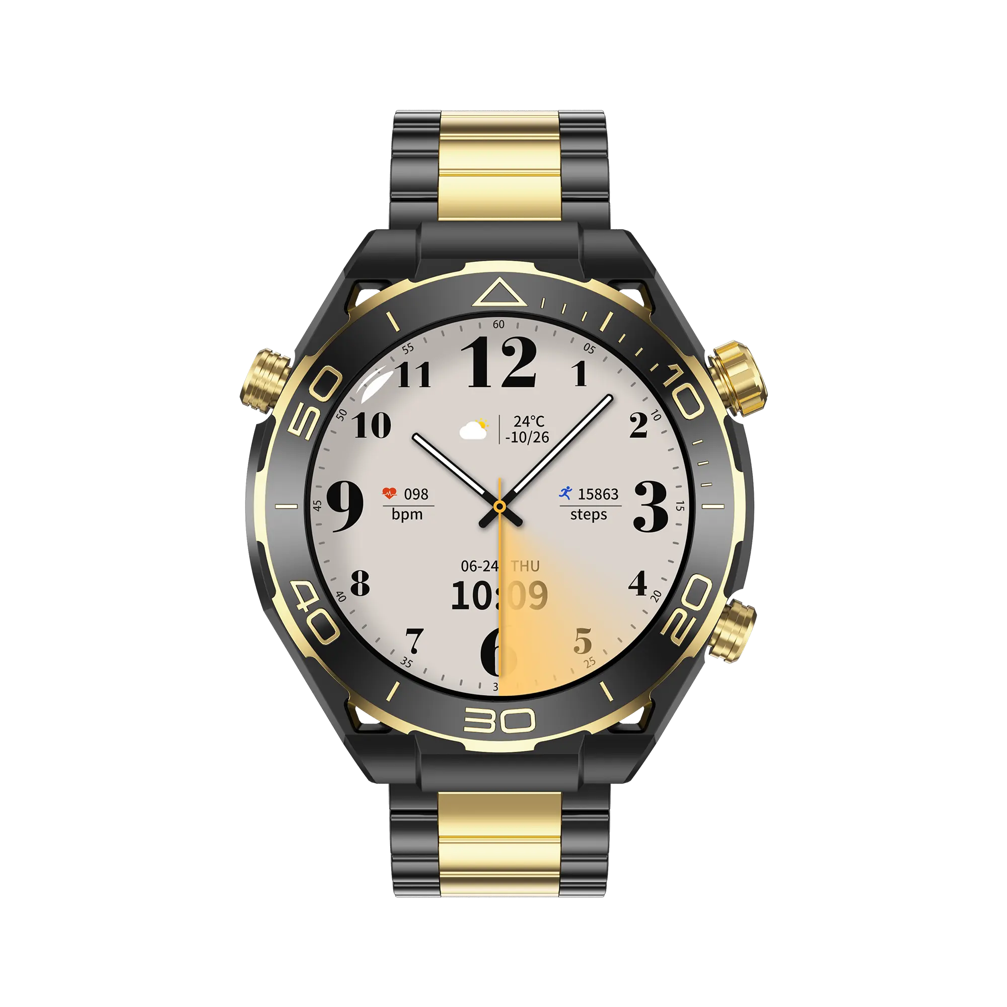 ساعة ذكية Z91 باللون الأسود والذهبي من السلسلة 9 لعام 2024 ساعة ذكية مزودة بشاشة كاملة من AMOLED ساعة ذكية مزودة بوصلة للشحن اللاسلكي ساعة ذكية Z81 Pro Max