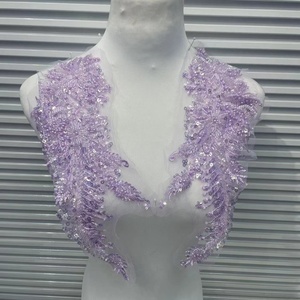 Handmade Luxury Sequin Flower Lace Patch Three-dimensional Beaded Embroidery Patch for Clothing and Decorative Accessories - Product Image 4