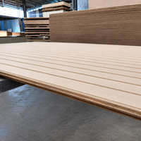 Paneles de Madera Modernos con Certificación E0, Paneles de Contrachapado Ranurado de 4x8, Revestimiento de Madera, Láminas de Madera de Pino Laminado, Venta al Por Mayor