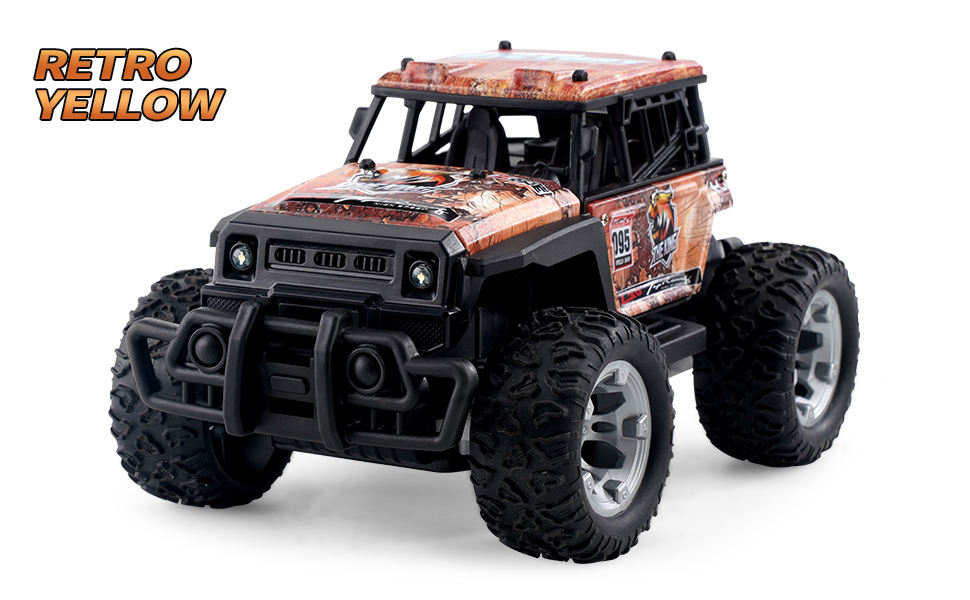 JJRC Q181 mobil RC 1:20 roda besar, mainan Remote Control kecepatan tinggi  20km/jam Off Road kendali jarak jauh truk Monster RC 2WD