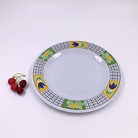Assiettes en mélamine rondes personnalisées écologiques en plastique, imprimées sur mesure, en gros