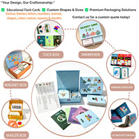 Jeu de cartes éducatives islamiques personnalisées OEM en gros, cartes de questions et réponses arabes pour enfants avec boîte cadeau, pour fêtes de famille
