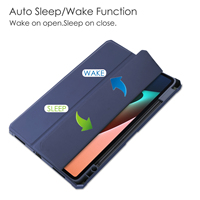 Étui à rabat souple en TPU avec fonction veille/réveil automatique pour Samsung Galaxy Tab S11 SM-X736 11 pouces 2025