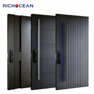 Puertas <span class=keywords><strong>de</strong></span> Seguridad Antirrobo <span class=keywords><strong>de</strong></span> Entrada Principal, Fabricadas a Medida por RICHOCEAN, Puertas Exteriores Pivotantes <span class=keywords><strong>de</strong></span> Aluminio para Villa - Product Image 6