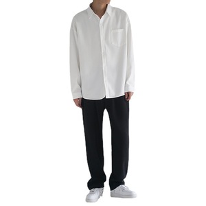 Chemise de travail de bureau décontractée blanche personnalisée de haute qualité Chemise boutonnée formelle à manches longues pour hommes - Product Image 1
