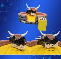 Taureau mécanique gonflable, équipement d'amusement interactif, taureau de rodéo, sensations fortes de rodéo, plaisir pour tous les âges