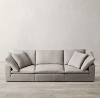 Großhandel Günstig Indoor Heim Werksdirekt Bequeme Stoffsofa-Garnitur Wohnzimmer Möbel
