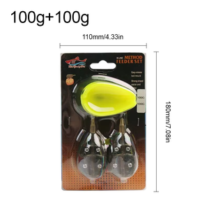 JSFUN Set di Attrezzatura da Pesca alla Carpa con Feeder e Stampo, 30G 40G 50G 60G 70G 80G 90G 100G - Product Image 3