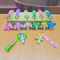 Nuevo Llavero de Coche con Muñeca, Bonito Colgante de PVC de Dibujos Animados para Mochila, Llavero de Anime Coreano Catch Teenieping
