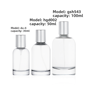 ขวดแก้วน้ำหอม 30/50/100 มล. แบบใสหนาพร้อมฝาโลหะสำหรับเก็บน้ำหอม - Product Image 2