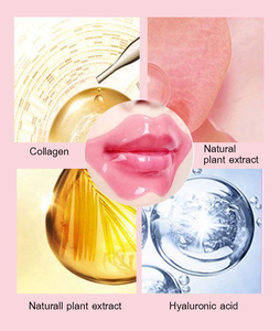 Masque pour les lèvres en or 24 carats Soin des lèvres Gel doré ou rose Masque pour les lèvres bio au collagène hydratant et endormi - Product Image 4