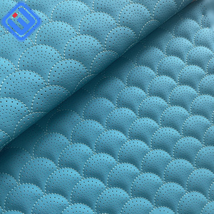 Tessuto in Pelle Trapuntata in PVC Morbido con Microfibra e Ricami, Perforazioni e <span class=keywords><strong>Fodera</strong></span> Spessa Goffrata <span class=keywords><strong>per</strong></span> Sedili Auto - Product Image 5