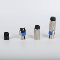 Conector Speakon Metálico de 4 Pines NL4FX para Amplificador de Audio, Enchufe de Alimentación Macho a Hembra