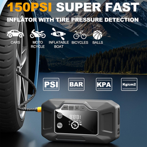 12000mAh màn hình lớn pin xe nhảy khởi động ngân hàng điện khẩn cấp SOS ánh sáng máy nén khí xe nhảy khởi động - Product Image 3