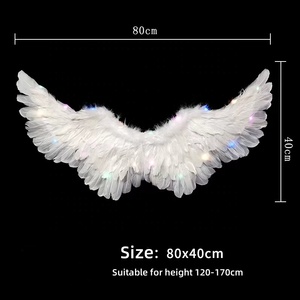 Carnevale Tinto a Buon Prezzo di Halloween Cosplay Costume di Fata Ali di <span class=keywords><strong>Piuma</strong></span> Bianco Adulto Ali di <span class=keywords><strong>Angelo</strong></span> per il Partito di Festa di Fornitura di Danza - Product Image 6