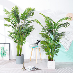 Palma Areca Artificiale in Plastica, Stile Rustico Naturale Realistico, Pianta Decorativa da Interno a Piantana - Product Image 4