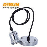 Douille de lampe vintage en cuivre, bronze, noir, argent, or rose, rétro, en aluminium, douille E27 pour ampoule LED, DEC-SOCKET