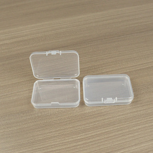 Transparent Plastic <b>Storage</b> <b>Box</b> 6.5x4.5x1.5cm For Jewelry Parts Seeds Beads Desktop Organizer <b>Small</b> Accessory Container - Product Image 1