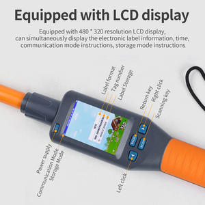 เครื่องสแกนเนอร์แบบแท่งขนาด134.2กิโลเฮิรตซ์, เครื่องอ่านบัตรประจำตัวแบบพกพาเครื่องอ่าน RFID สำหรับแท็กหูวัวใช้ได้ทั่วโลก - Product Image 2