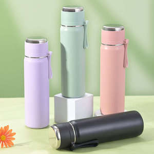 Vaso Térmico Portátil de Acero Inoxidable con Aislamiento al Vacío, Antiderrames, con Asa y Diseño de Bala, para Adultos - Product Image 2