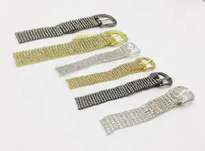 6 And 8 Rows Of Diamond Small Belt Buckles For Clothing And Shoe Accessories Shoulder Straps Chains Collar Accessories