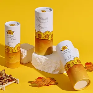 Tùy chỉnh in thân thiện với môi trường Kraft các tông chăm sóc da tinh dầu xi lanh Hộp bao bì Nước Hoa Ống giấy cho mỹ phẩm - Product Image 1