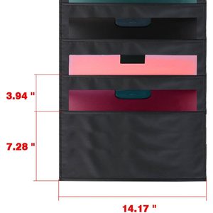 Organisateur mural suspendu à 10 poches, rangement en nylon pour bureau, maison, école, studio - Product Image 4