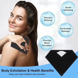 Phổ Biến Nhất Kim Cương Hình Dạng Silicone Tắm Bàn Chải Tóc Đầu Rửa <span class=keywords><strong>L</strong></span>ược Silicone Bàn Chải Vòi Hoa Sen Mềm Silicone Tắm Cơ Thể Tóc Bàn Chải - Product Image 3