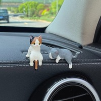 Super Niedliche Schlafende Katze Armaturenbrett-Dekoration Legierung Auto-Bildschirm & Mittelkonsolen-Display Kleine Ornamente Cartoon für Frauen