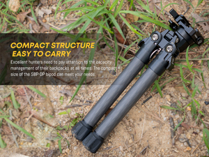 Chân máy hai chân bằng sợi carbon chất lượng cao 6 inch có thể điều chỉnh, giá đỡ kính ngắm chiến thuật, phụ kiện săn bắn, phụ kiện bắn súng - Product Image 6