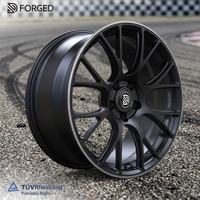 Jantes en alliage d'aluminium forgé à profil profond, jantes modifiées sur mesure avec ET de 20 mm, finition brillante neuve