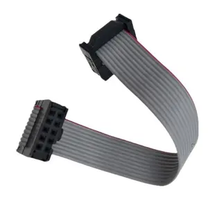 10 pin 2*5pin IDC 10way 2.54mm Pitch Pinrex Bump Extension Grey Flat Ribbon Cable 0.635mm