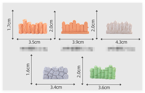3D กระเบื้องรั้วประตูเล็กทำจากเรซินของเล่นในบ้านสำหรับเด็กประดับสวนในสวนนางฟ้าขนาดเล็กอุปกรณ์ตกแต่งภูมิทัศน์ผู้ผลิต - Product Image 2