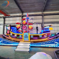 Manège Bateau Pirate en Fibre de Verre pour Enfants, pour Parcs d'Attractions Extérieurs, Fêtes Foraines et Parcs Thématiques