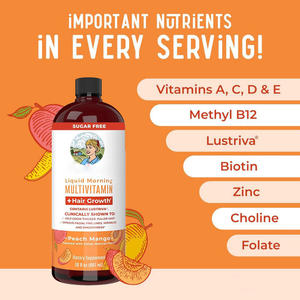 Huile de soin capillaire nourrissante pour la croissance des cheveux, multivitamines et extraits de plantes biologiques, lotion liquide, multivitamines du matin - Product Image 3