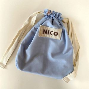 China Factory Price Canvas Material Drawstring Gift Pouch Bag Custom Organic Cotton Packing Dust Bags for Gifts With <b>Wide</b> <b>Ribbon</b> - Product Image 1