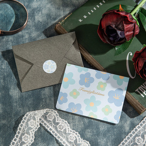 Cartes de vœux florales aquarelle vierges à l'intérieur avec enveloppes, cartes de remerciement vintage à motifs fleuris, pour les fêtes, anniversaires, affaires, cadeaux en gros - Product Image 3