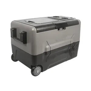 Mini glacière Portable pour voiture avec roue, pour voyage en famille, économique, 35L, 12V, 240V