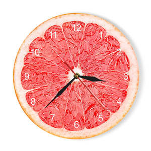 Orange citron Fruits horloge murale dans la cuisine citron vert pomelo Design moderne horloges montre décor à la maison mur Art Horologe Non tic-tac - Product Image 4