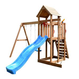 Ensemble de balançoire en bois <span class=keywords><strong>pas</strong></span> <span class=keywords><strong>cher</strong></span> pour enfants, <span class=keywords><strong>toboggan</strong></span>, aire de jeux, extérieur, jardin - Product Image 4