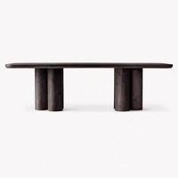 Table à manger ovale extensible et personnalisable en bois massif, style campagnard américain, pour la maison et la salle de conférence