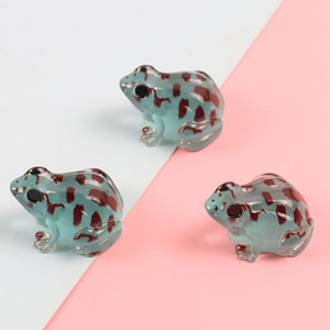 9 Piezas de Ranas Miniatura Transparentes con Puntos Luminosos para Jardín de Hadas, Micro Paisaje, Acuario, Accesorios de Decoración Personalizados al por Mayor - Product Image 6