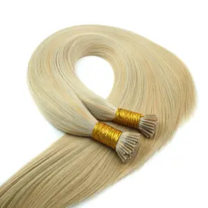 Wholesale Price Factory Direct Supply Luxury I Tip 100%European Human Hair Extension Offer Customized Service Shedding Free