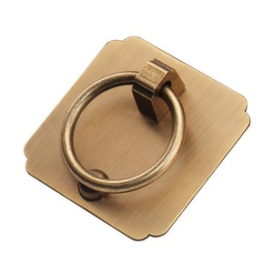 Chinese Style Brass Ring Cabinet Handle For Drawer Door <b>Wardrobe</b> Furniture <b>Hardware</b> Accessory Durable Retro Design - Product Image 3