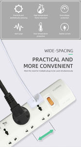 Multiprise PRIMA 13A 10 prises avec 2 ports USB-C et 2 ports USB, protection contre les surcharges, pour bureau et maison – Vente en gros usine - Product Image 6