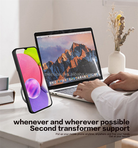 ฝาครอบรุ่นที่มีขาตั้งโทรศัพท์และช่องเสียบโต๊ะสำหรับ <span class=keywords><strong>iPhone</strong></span> 15 14Pro Max <span class=keywords><strong>Plus</strong></span> เคสโทรศัพท์ PC แม่เหล็กกันกระแทกสุดหรู - Product Image 2