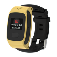 Sensor de detección de caídas de geolocalización Android 4,4 reloj de alarma SOS GPS LBS WIFI posicionamiento pulsera inteligente para personas mayores