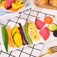 Kant-en-klare gevriesdroogde gesneden champignons gemengde fruit- en groentesnacks zoet knapperig ISO-gecertificeerd bulkverpakt gedroogd fruit